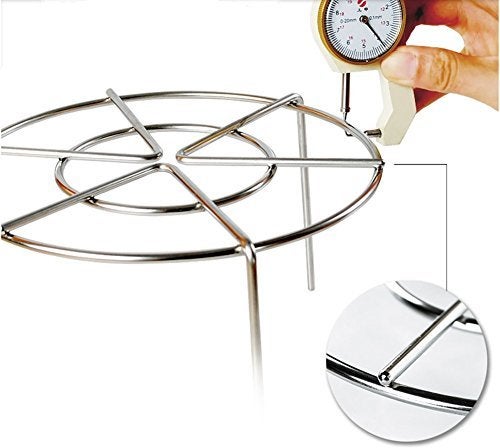 meleg otthon Steam Rack,Steaming Rack Stand,Steamer Basket,Heavy Duty Stainless Steel Metal Multi-function By Meleg Otthon (5.9" Diameter X1.2"High) - Image 3
