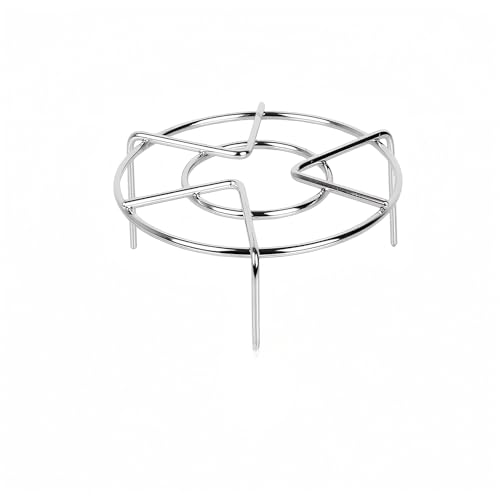 meleg otthon Steam Rack,Steaming Rack Stand,Steamer Basket,Heavy Duty Stainless Steel Metal Multi-function By Meleg Otthon (5.9" Diameter X1.2"High) - Image 1