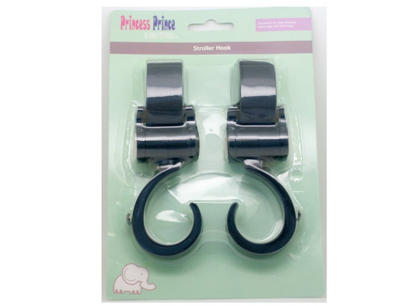 EMILYSTORES Princess Prince Stroller Hooks for Buggy Or Baby Carrier Or Bike Bicycle Or Car Headrest 1Pair - Image 3