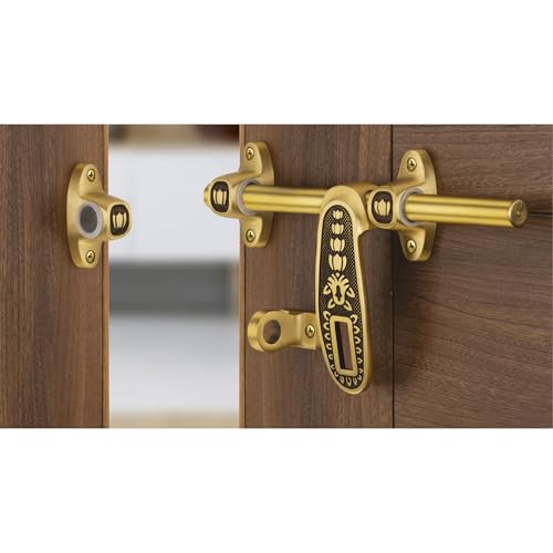 COMPASS Rose Series Brass Heavy Aldrop for Single Door for Home/Office Door (Coffee Antique, 10 Inch) - Image 1