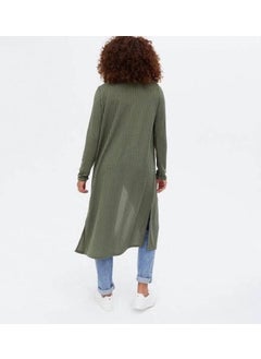 Escbutik Women's Stripe Detail Long Cardigan  - Image 2