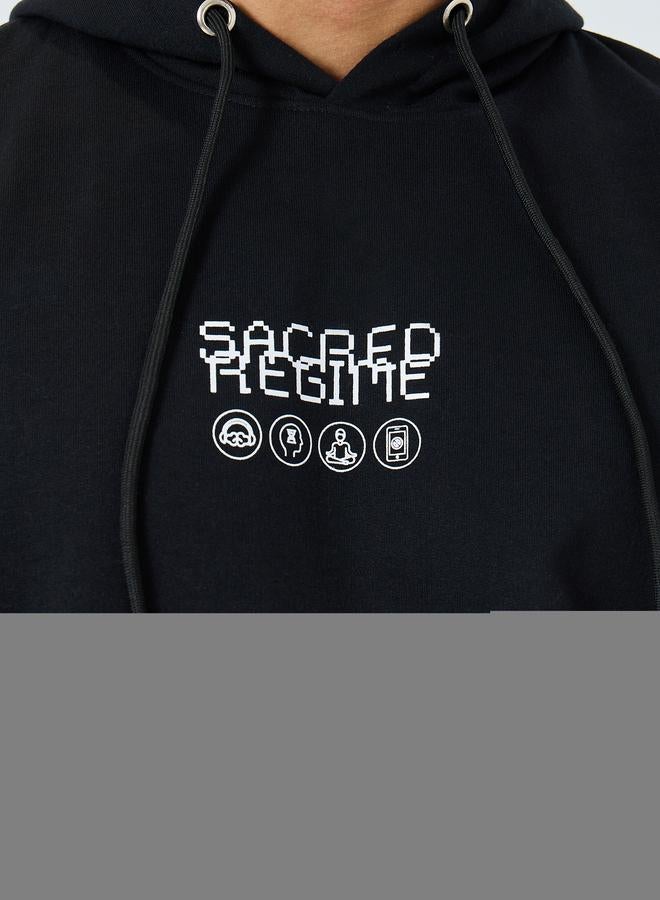 Styli Eco-Earth Relaxed Fit Back Printed Hoodie - Image 4