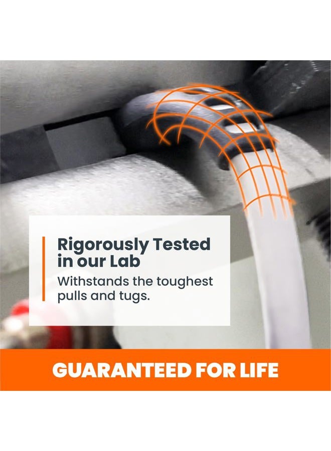 Ventev Chargesync Alloy Cable | Type A-C, Supports Rapid Rate Charging up to 3A, Transfers Data to Most PC or MAC, Ultra-Sleek Aluminum Housing, No-Fray Durability, Rapid Charging | 4ft Steel Gray - Image 5