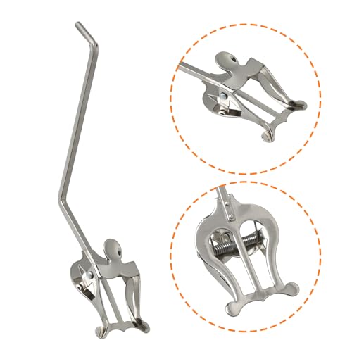 Lovermusic Silver Round Socket Sax Clamp-On Clip Holder Lyre Replacement for Alto Tenor Saxophone - Image 5
