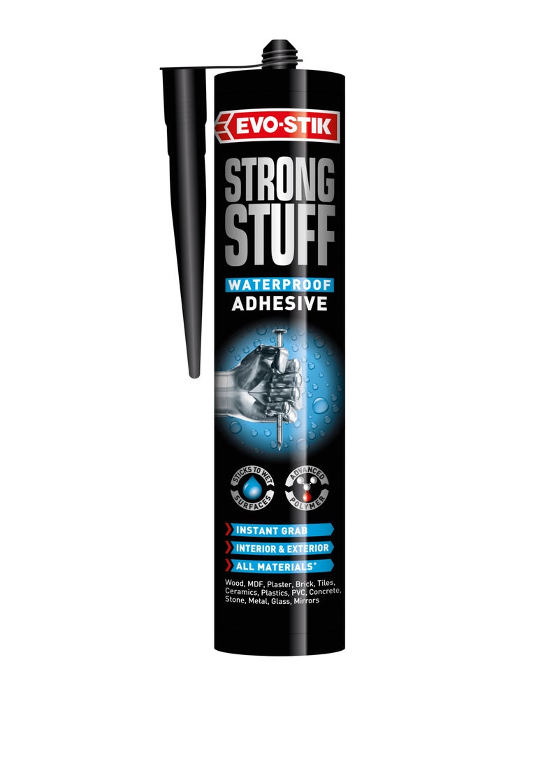 EVO-STIK Strong Stuff Waterproof Adhesive, Superior Strength, Can be used underwater, Colour: White  - Image 1
