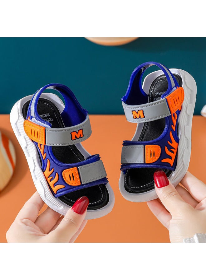 Boys Sandals  New Trbottomy Summer Medium And Large Children Soft Sole Handsome Children's Baby Boys Beach Shoes