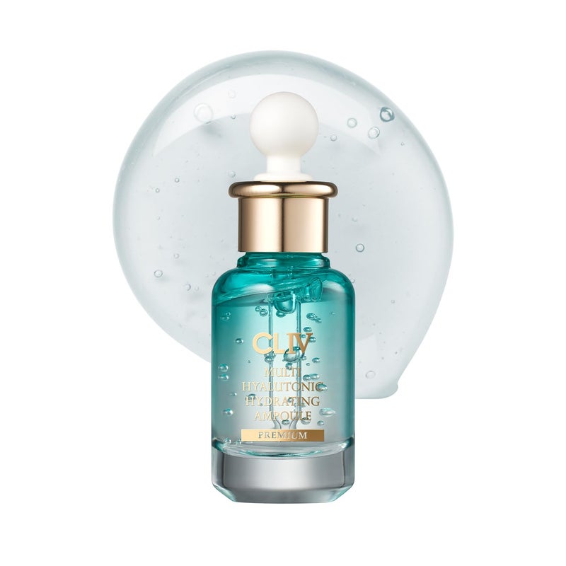 CLIV Multi Hyaluronic Hydrating Ampoule 30ml 101 fl oz Korean Skincare Nourishing Serum with 85 Hyaluronic Acid 8Layer Hydration Technology Ceramides Panthenol for Deep Moisture Care