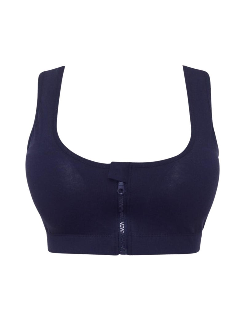 كاليا عبوة من قطعتين من حمالة الصدر الناعمة المبطنة بسوستة أمامية للنساء - Image 3