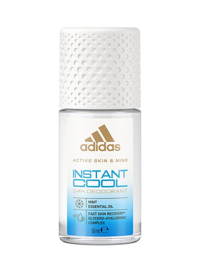 Adidas Active Skin And Mind Instant Cool Roll On Deodorant 50ml - Image 1