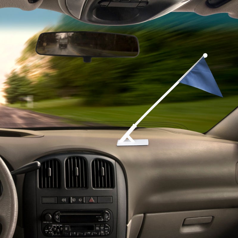 8pcs Small Flagpoles Car Flagpoles Car Car Flagpoles - Image 1