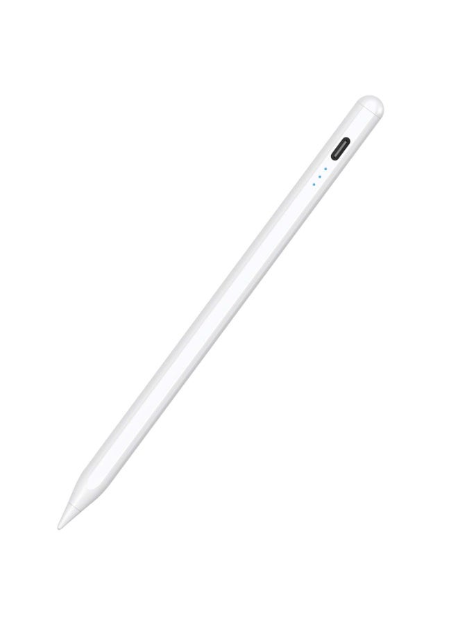 كيلا قلم ستايلس لأجهزة آيباد من الجيل السادس إلى الحادي عشر، شحن سريع لمدة 10 دقائق، قلم آبل متوافق مع أجهزة آيباد 2018-2025، قلم آبل لأجهزة آيباد برو 11 بوصة/12.9 بوصة/M4، إير 3/4/5/M2/M3، ميني 5/6 الجيل - أبيض - Image 1