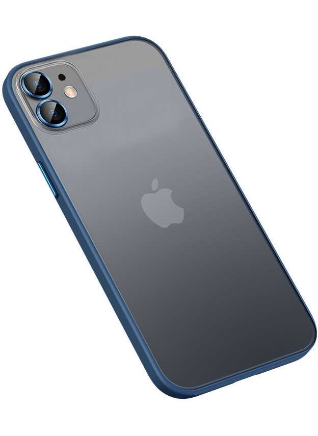 Apple iPhone 11 Case Retro Cover with Camera Lens Protection - Navy Blue
