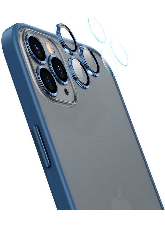 Apple iPhone 11 Case Retro Cover with Camera Lens Protection - Navy Blue