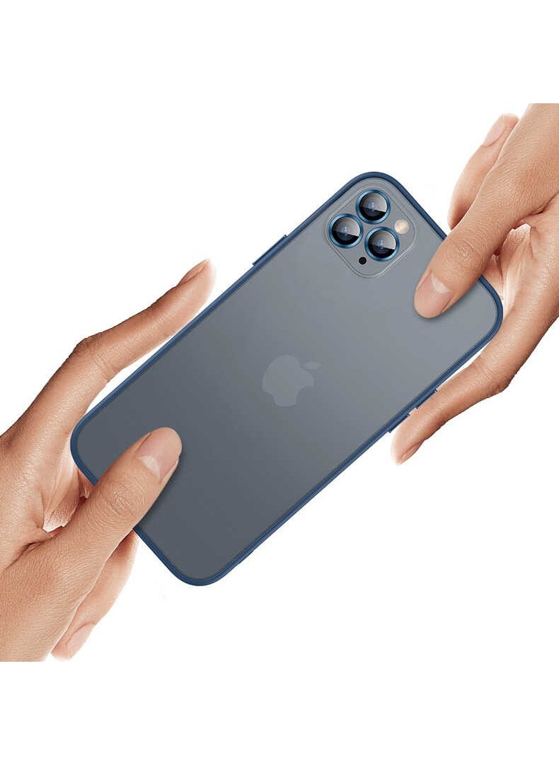 Apple iPhone 11 Case Retro Cover with Camera Lens Protection - Navy Blue