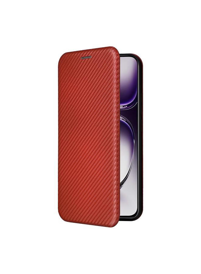 S-TOP Case For OPPO Reno12 5G Global Carbon Fiber Texture Flip Leather Phone Case - Image 2
