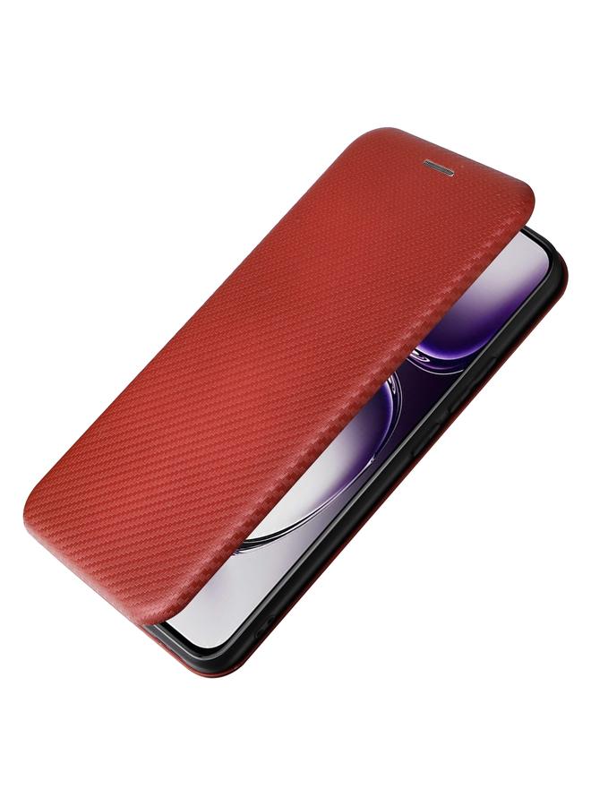 S-TOP Case For OPPO Reno12 5G Global Carbon Fiber Texture Flip Leather Phone Case - Image 5
