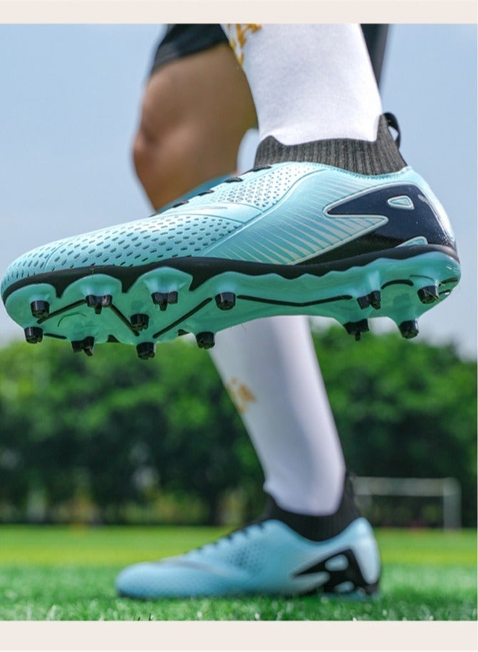 SKT Shiketro Football Lawn Sneakers, High-top Lace-up Football Shoes, Ball Control Uppers For Men And Women, Breathable And Non-Slip Professional Football Shoes - Image 5
