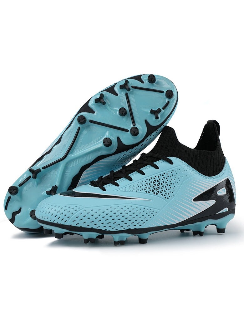 SKT Shiketro Football Lawn Sneakers, High-top Lace-up Football Shoes, Ball Control Uppers For Men And Women, Breathable And Non-Slip Professional Football Shoes - Image 1