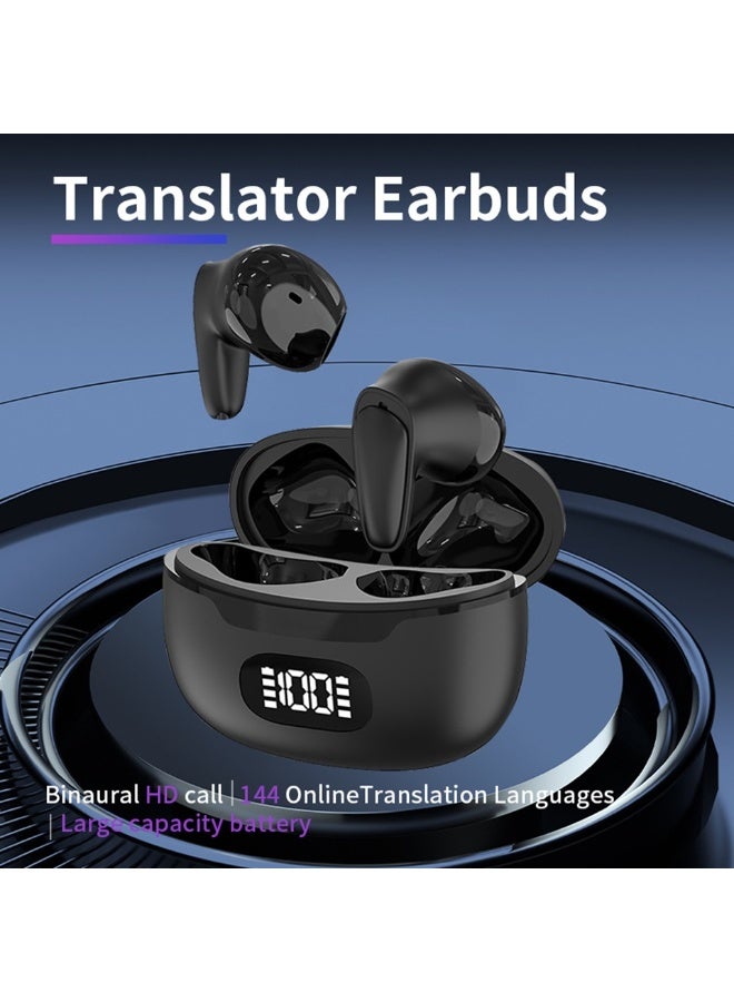 general Smart Translator Earbuds B28 Intelligent Voice Translation Earphones Bluetooth Headphones Wireless Headset Binaural Simultaneous Translation High Accuracy & Fast Translation in 144 Languages Up to 98% Accuracy Simultaneous Interpretation Premium Sound Quality ENC Active Noise Reduction Bluetooth 5.1 Long-lasting Battery - Image 2