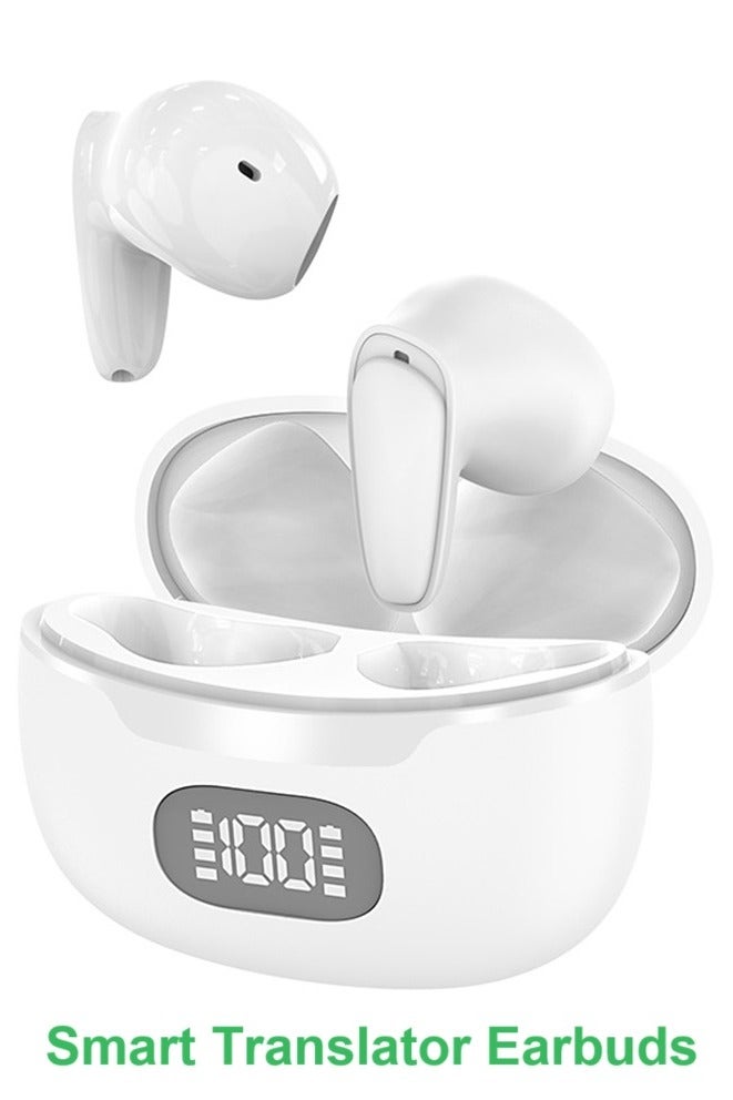 general Smart Translator Earbuds B28 Intelligent Voice Translation Earphones Bluetooth Headphones Wireless Headset Binaural Simultaneous Translation High Accuracy & Fast Translation in 144 Languages Up to 98% Accuracy Simultaneous Interpretation Premium Sound Quality ENC Active Noise Reduction Bluetooth 5.1 Long-lasting Battery - Image 1