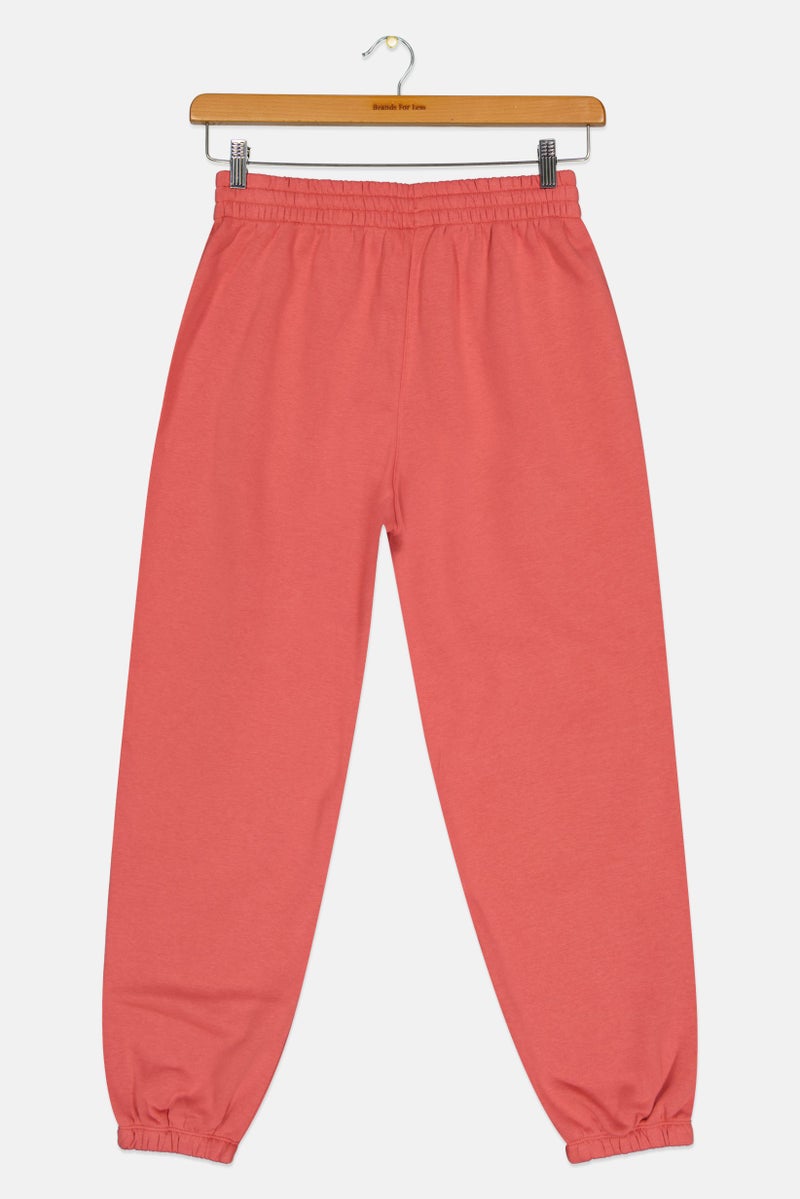 Nike سروال رياضي فضفاض للفتيات، لون خوخي داكن - Image 2