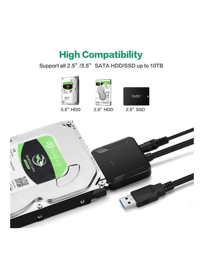 USB3.0 To SATA Adapter Black - Image 2