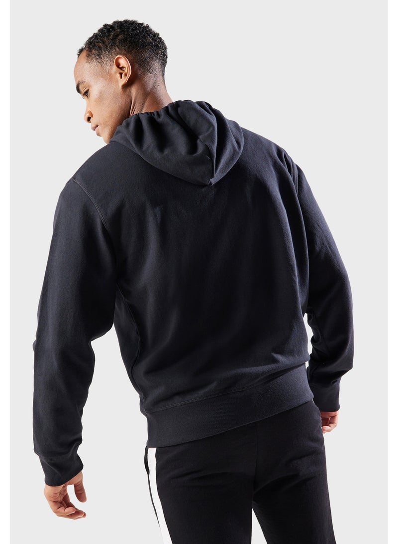New Balance Essential Stacked Logo Hoodie - Image 2