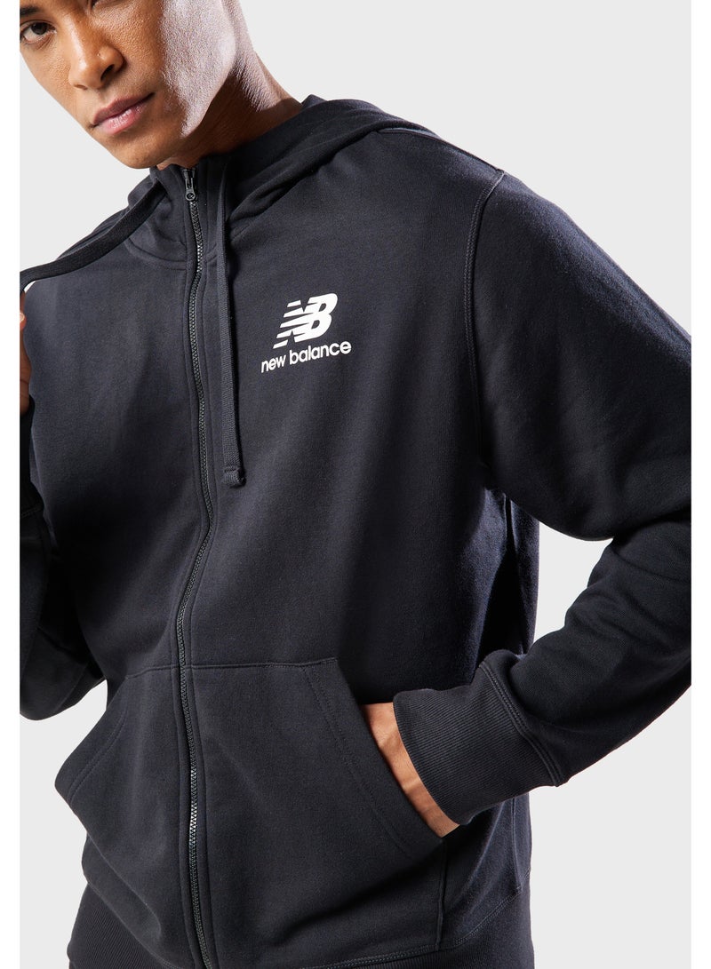 New Balance Essential Stacked Logo Hoodie - Image 3