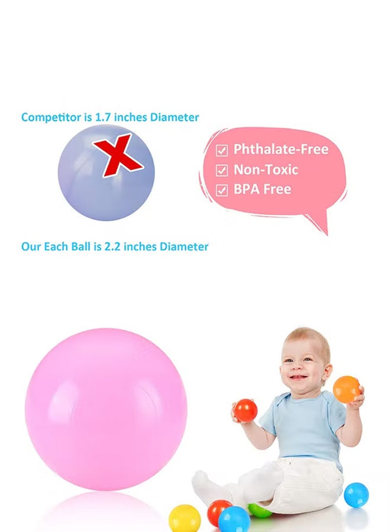 STORE 7 Soft Ocean Pit Balls 50 Pieces Play Set for Kids Indoor Outdoor Activity Toy - Image 3