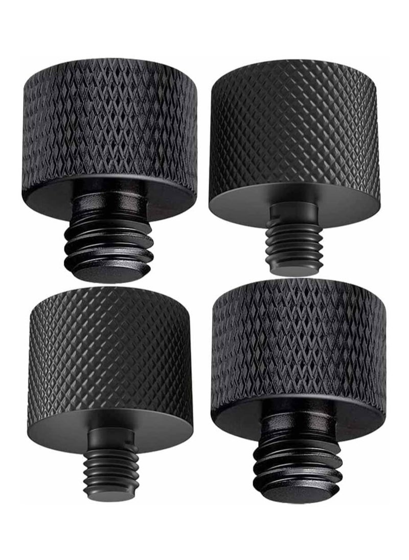 XICEN 4 Pcs Aluminum Camera Screw Adapter Thread 1/4" Male to 3/8" Female and 3/8" Male to 1/4" Female Adapter Set for Camera Monitor, Tripod, Microphone Mic Stand Mount（4 PCS）  - Image 1