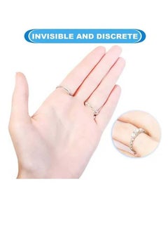 NIBEMINENT 12 Pieces Ring Size Adjuster For Loose Spiral Silicone Fastener Set  - Image 3