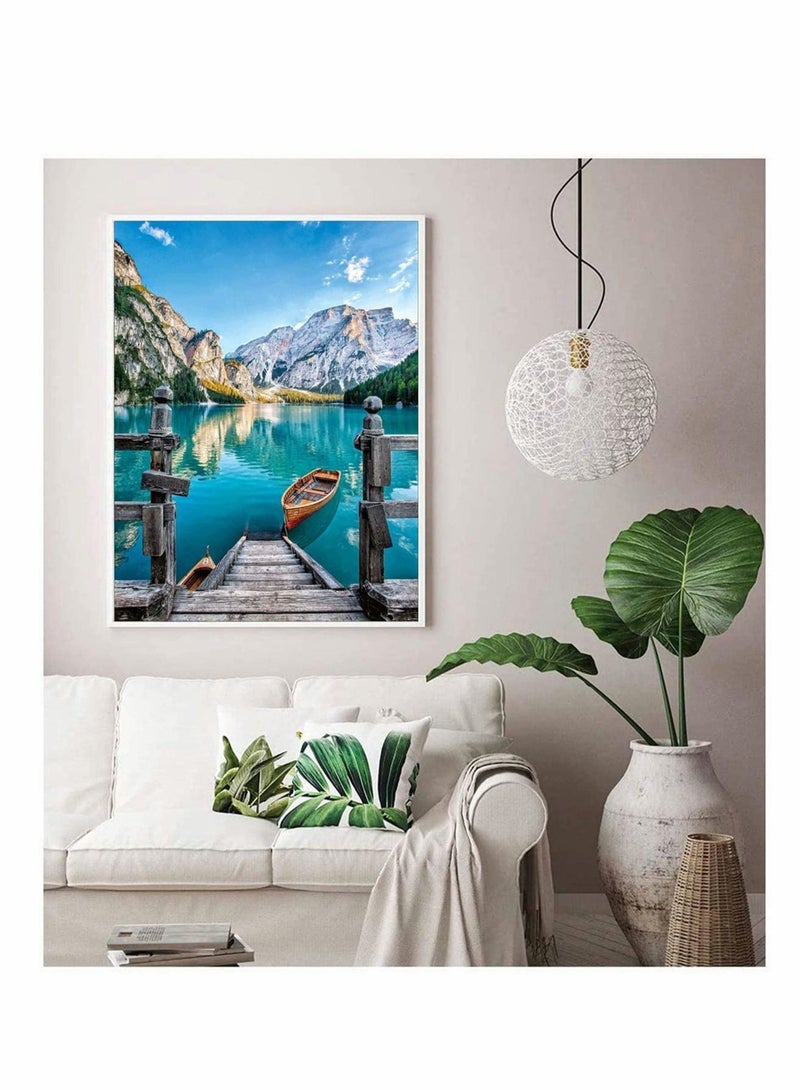 Captaintech 5D DIY Diamond Painting Kits for Kids Adults, Full Drill Round Diamond Art Craft for Beginner, Paint with Diamonds for Holiday Gifts, Perfect for Home Wall Decor, 12x16Inch (Boat Blue) - Image 3