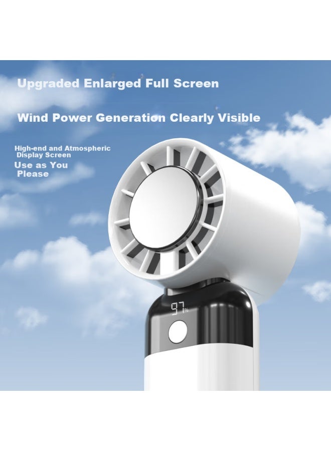 Jin Longxing Jinlongxing Handheld Mini Fan Air Conditioner Cooling Portable Silent Turbine High Speed Small Wind Cannon Large Wind Power Usb Rechargeable Fan Student Fan - Image 4