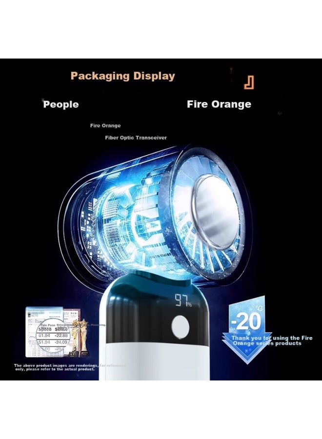 Jin Longxing Jinlongxing Handheld Mini Fan Air Conditioner Cooling Portable Silent Turbine High Speed Small Wind Cannon Large Wind Power Usb Rechargeable Fan Student Fan - Image 1