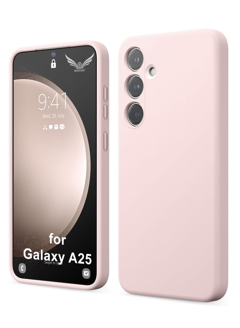 BORTONY Samsung Galaxy A25 Case Cover Flexible Soft Silicone Slim Fit Case for Galaxy A25 Anti Scratch with Inside Microfiber Lining Shockproof Protective Phone Case for Galaxy A25 5G 6.5 inch - Image 1