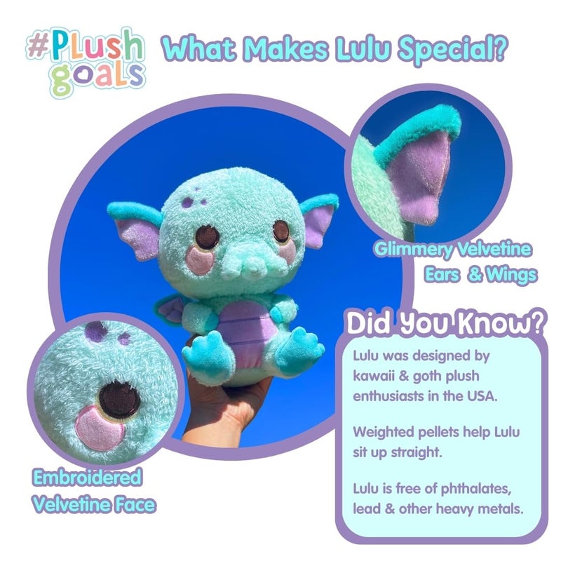 Cuddle Barn PlushGoals - Lulu The Curious Cthulhu | Cute Kawaii Soft Plush Cuddly Cryptid, 10 inches - Image 4