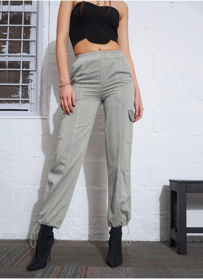 SASSAFRAS - Twill Multi Pocket Cargo Jogger by Styli - Image 1