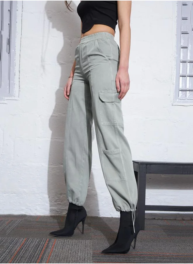 SASSAFRAS Twill Multi Pocket Cargo Jogger by Styli