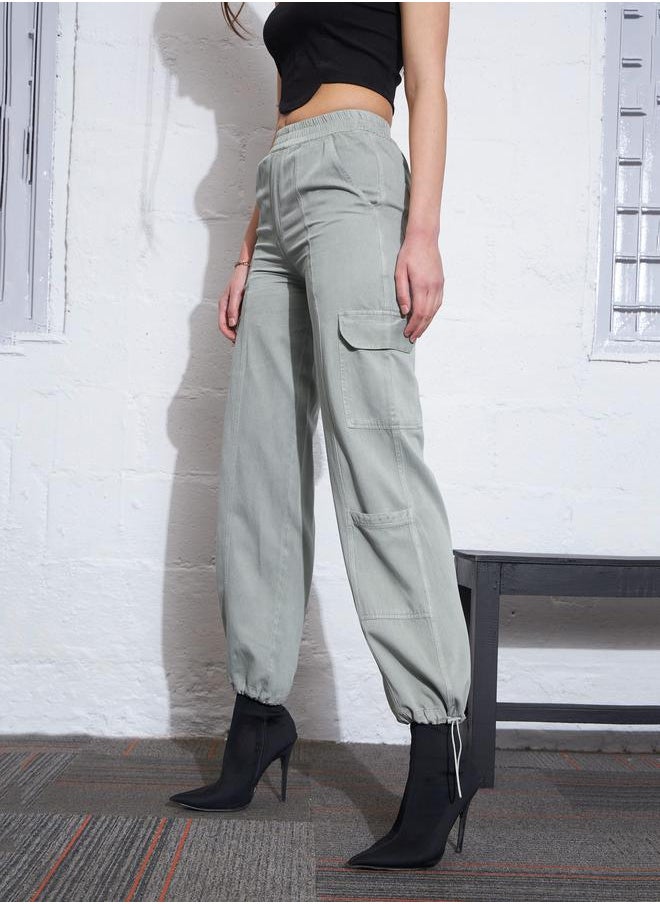 SASSAFRAS - Twill Multi Pocket Cargo Jogger by Styli - Image 1