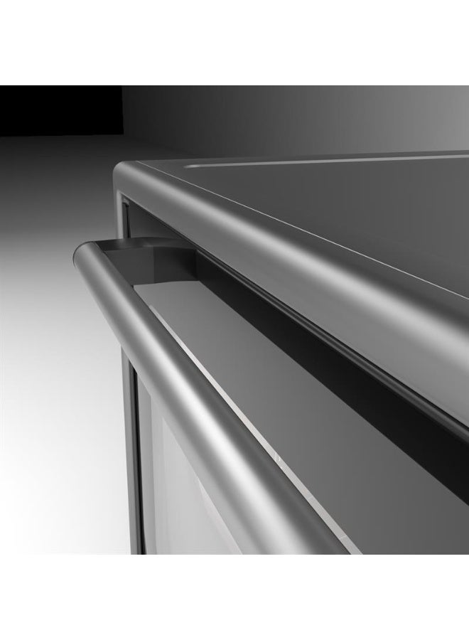 جنرال جولدن فرن كهربائي محمصة جنرال جولدن 60 لتر، 6 وظائف متعددة، 60×49 سم، 2100 وات، زجاج مزدوج، تسخين من الأعلى إلى الأسفل، مؤقت ميكانيكي، إضاءة داخلية، صينية عميقة وحامل متضمن - Image 4