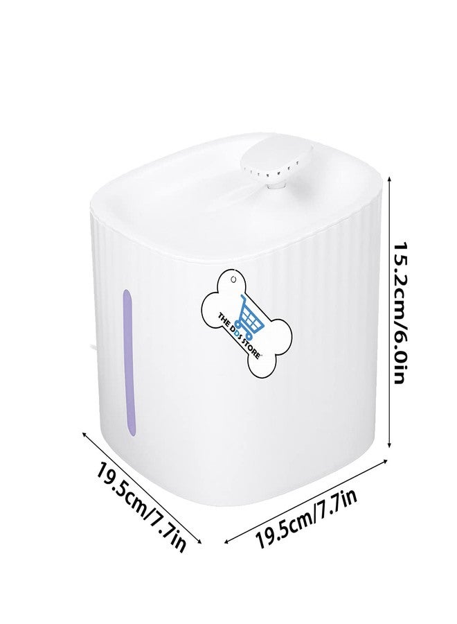 THE DDS STORE نافورة مياه للقطط من متجر DDS، سعة 3 لترات، مزودة بإضاءة LED، موزع مياه شرب أوتوماتيكي للقطط والكلاب والحيوانات الأليفة الأخرى، نافورة مياه أوتوماتيكية للقطط والكلاب مع مضخة ذكية للقطط والكلاب والحيوانات الأليفة المتعددة - Image 3