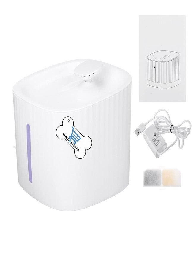 THE DDS STORE نافورة مياه للقطط من متجر DDS، سعة 3 لترات، مزودة بإضاءة LED، موزع مياه شرب أوتوماتيكي للقطط والكلاب والحيوانات الأليفة الأخرى، نافورة مياه أوتوماتيكية للقطط والكلاب مع مضخة ذكية للقطط والكلاب والحيوانات الأليفة المتعددة - Image 4