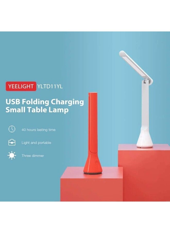 Yeelight Portable USB Rechargeable Table Lamp, 3 Brightness Levels, 40 Hours Battery Life, Red  - Image 2