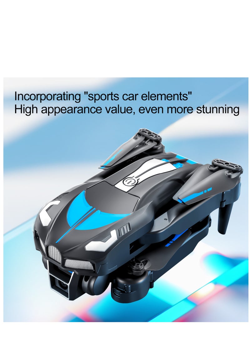 Generic - YT-1 Foldable Drone: Compact Yet Powerful with Optical Flow Hover, Gesture-Based Photo and Video Capture, and One-Button Operation. Master 360° Stunt Rolls, Trajectory Flying, and Beauty-Filtered Shooting for Jaw-Dropping Content. Built for Durability and Style with a Sports Car-Inspired Design (1 Battery) - Image 1