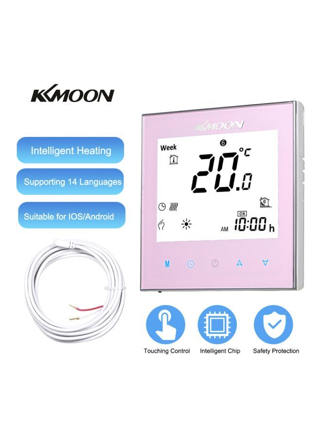 NIBEMINENT Digital Water Heating Thermostat 1.5W Pink - Image 4