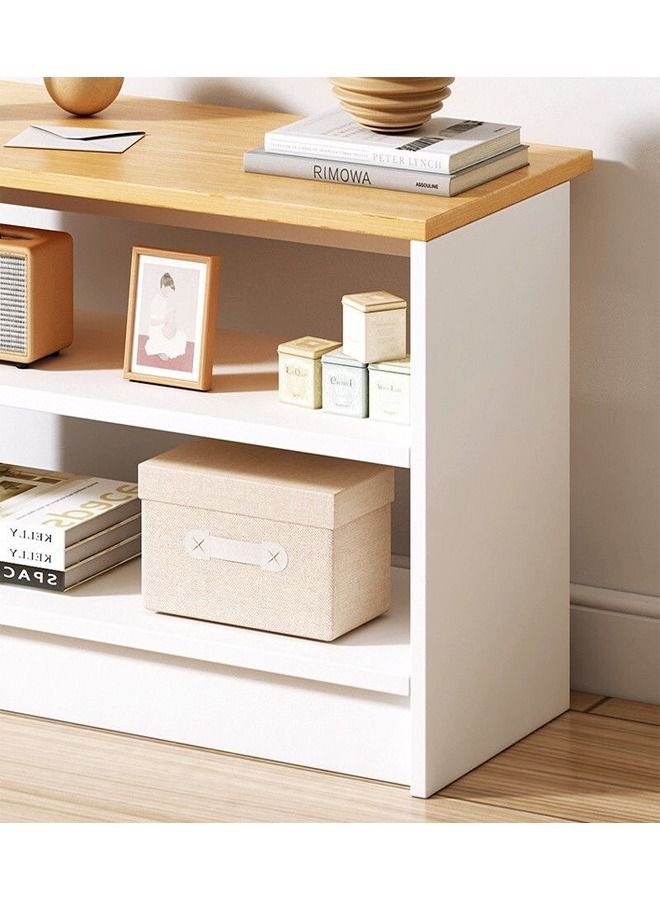 fashionhome Home Office Desk Desktop Bookshelf Living Room Rack Simple Table 60 x 30 x 40 cm - Image 3