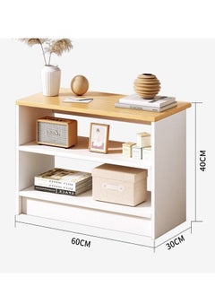 fashionhome Home Office Desk Desktop Bookshelf Living Room Rack Simple Table 60 x 30 x 40 cm  - Image 4