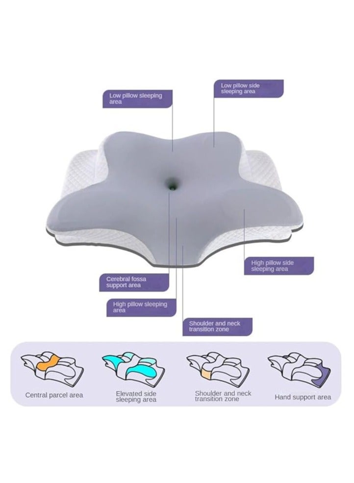 general Orthopedic memory foam pillow, cervical pillow, ergonomic, suitable for side sleepers, tummy sleepers, and back sleepers - Image 3