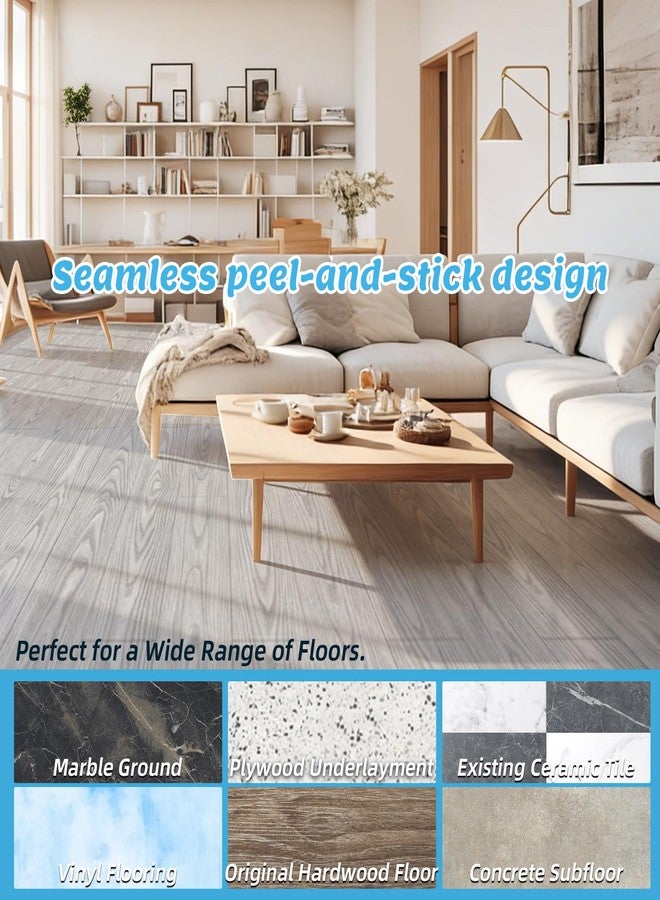Art3d 15 Sq.ft Peel and Stick Floor Tiles, 10Pcs Luxury Vinyl Plank Flooring Wood Look, Adhesive and Waterproof Tile Sticker for Bedroom, Living Room, Kitchen, Maple - Image 5