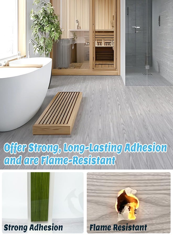 Art3d 15 Sq.ft Peel and Stick Floor Tiles, 10Pcs Luxury Vinyl Plank Flooring Wood Look, Adhesive and Waterproof Tile Sticker for Bedroom, Living Room, Kitchen, Maple - Image 2